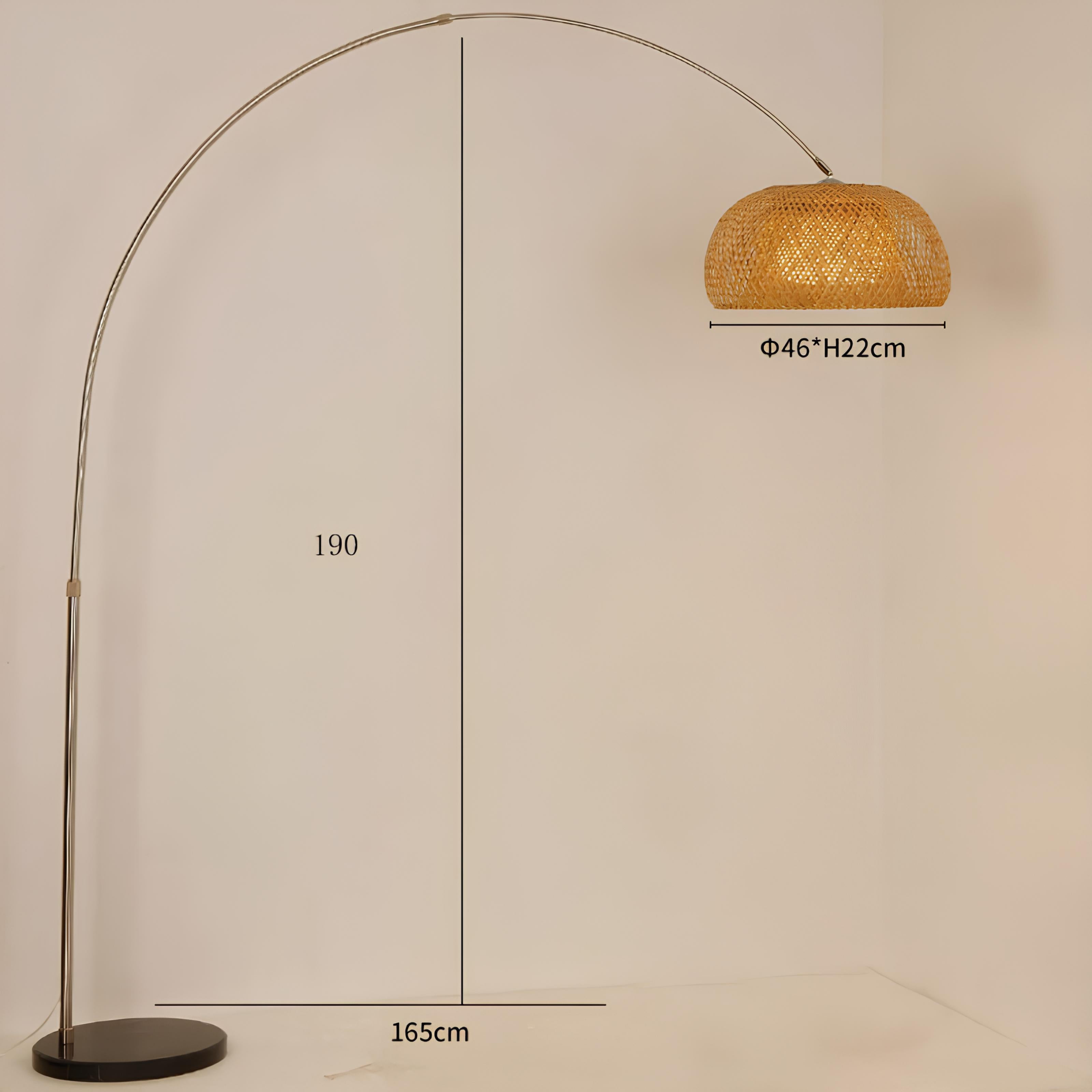 Doğal Bambu Deve Boynu Lambader