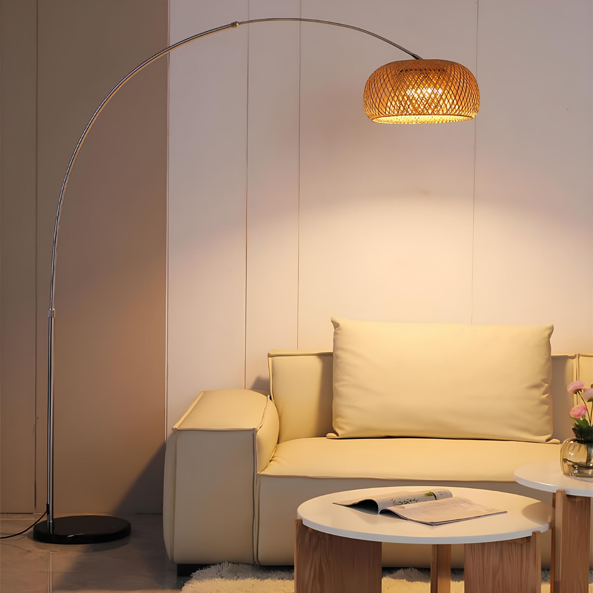 Doğal Bambu Deve Boynu Lambader