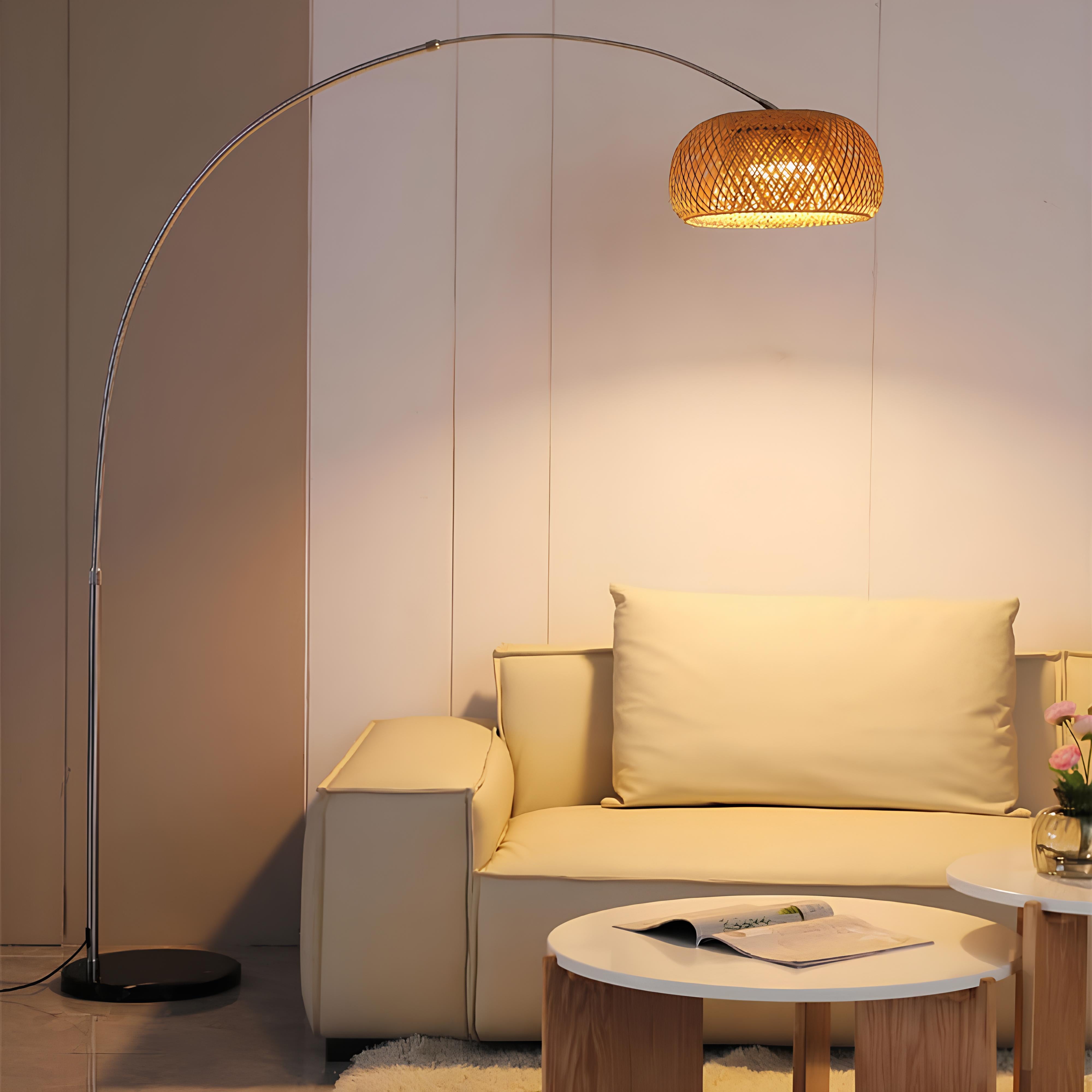 Doğal Bambu Deve Boynu Lambader