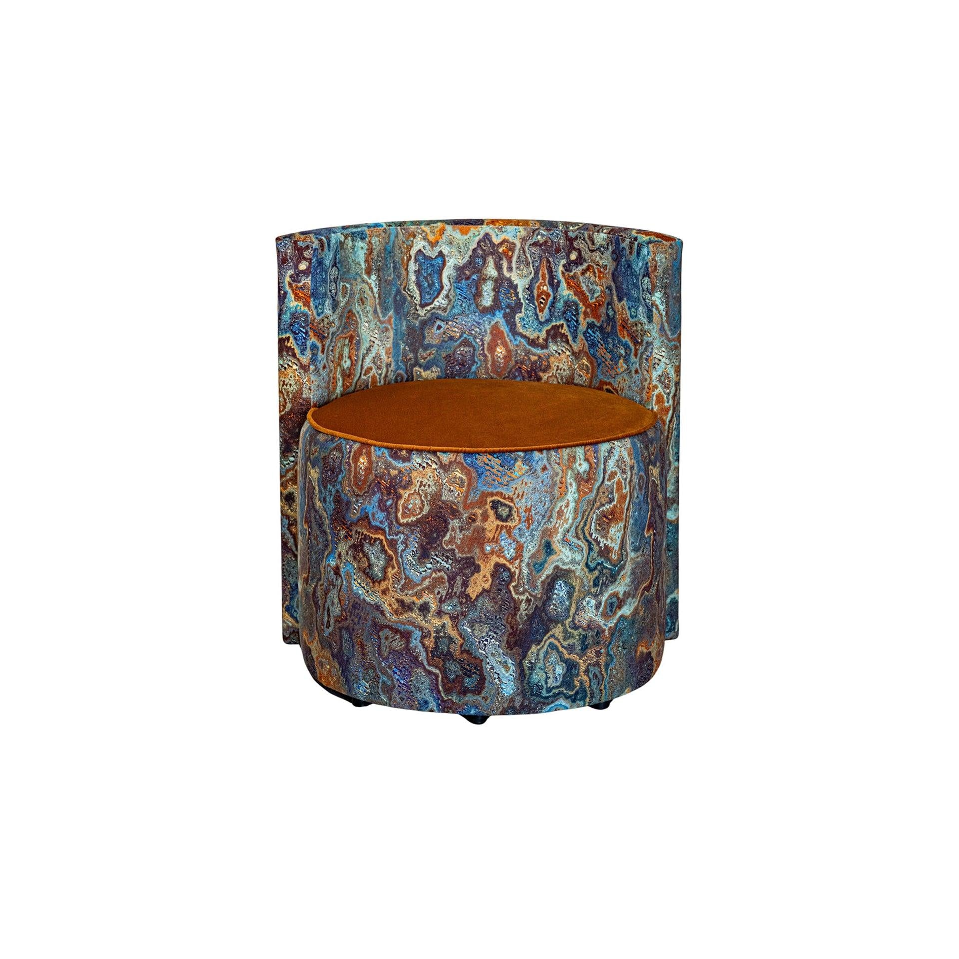 Doğal Taş Desen Sırt Destekli Puf