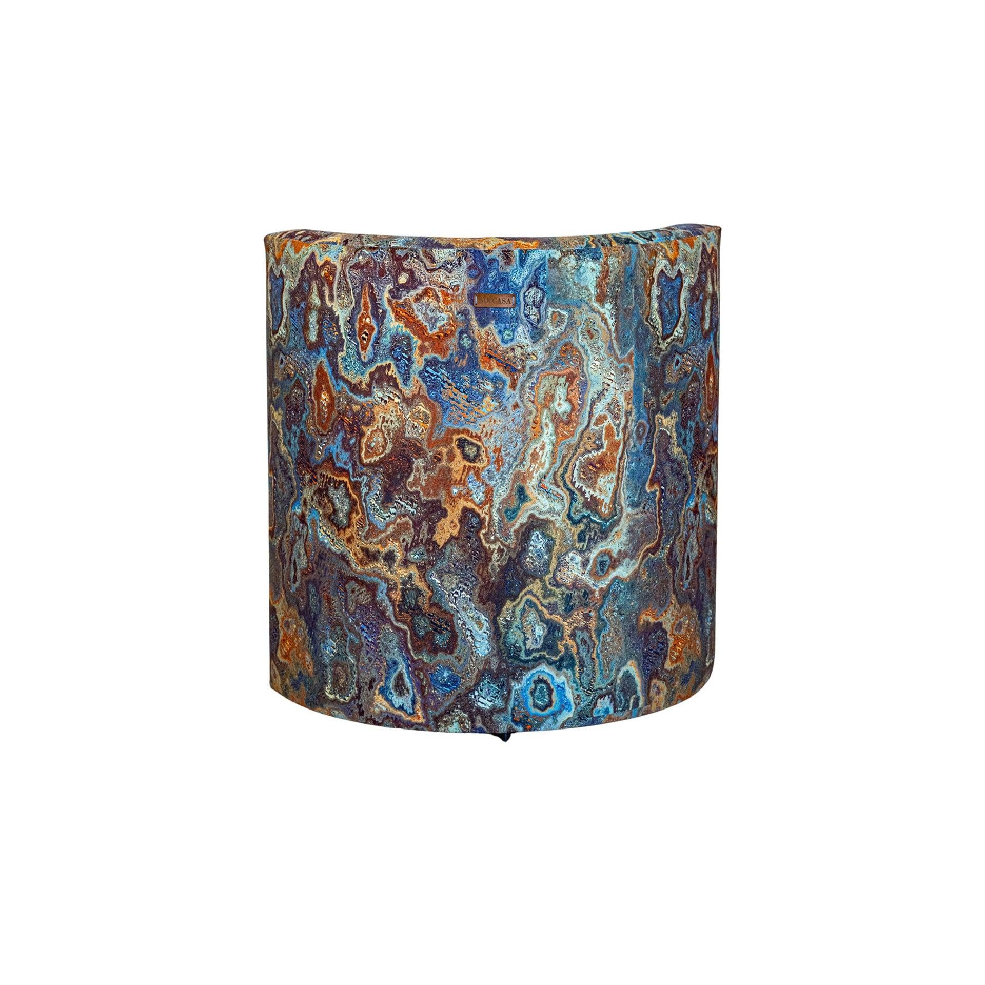 Doğal Taş Desen Sırt Destekli Puf