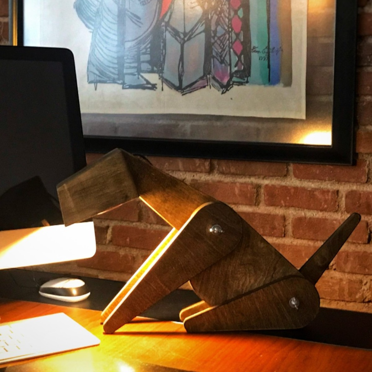 Doglamp Ahşap Masa Lambası