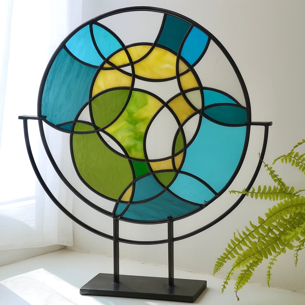 Döngüler Vitray Dekoratif Panel