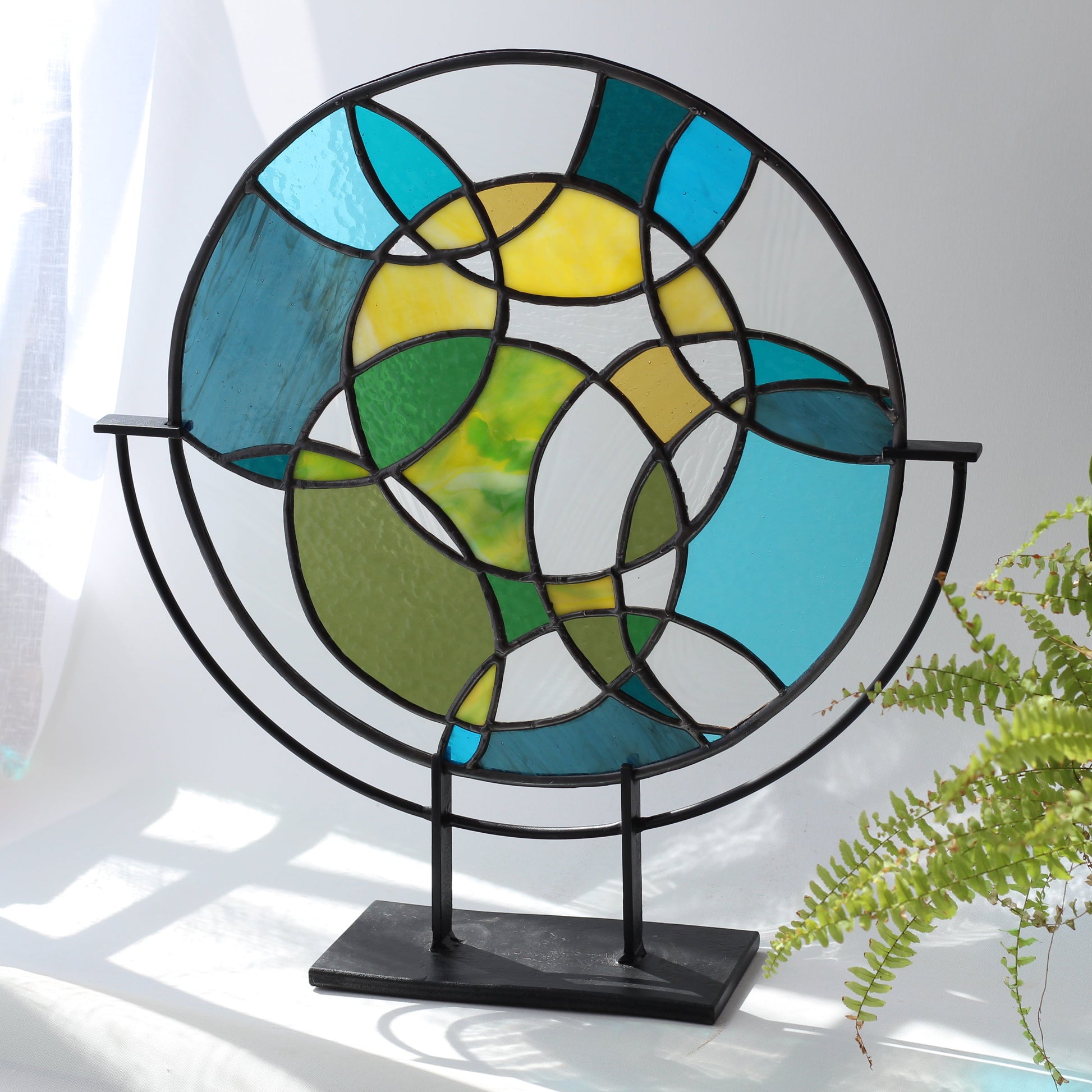 Döngüler Vitray Dekoratif Panel