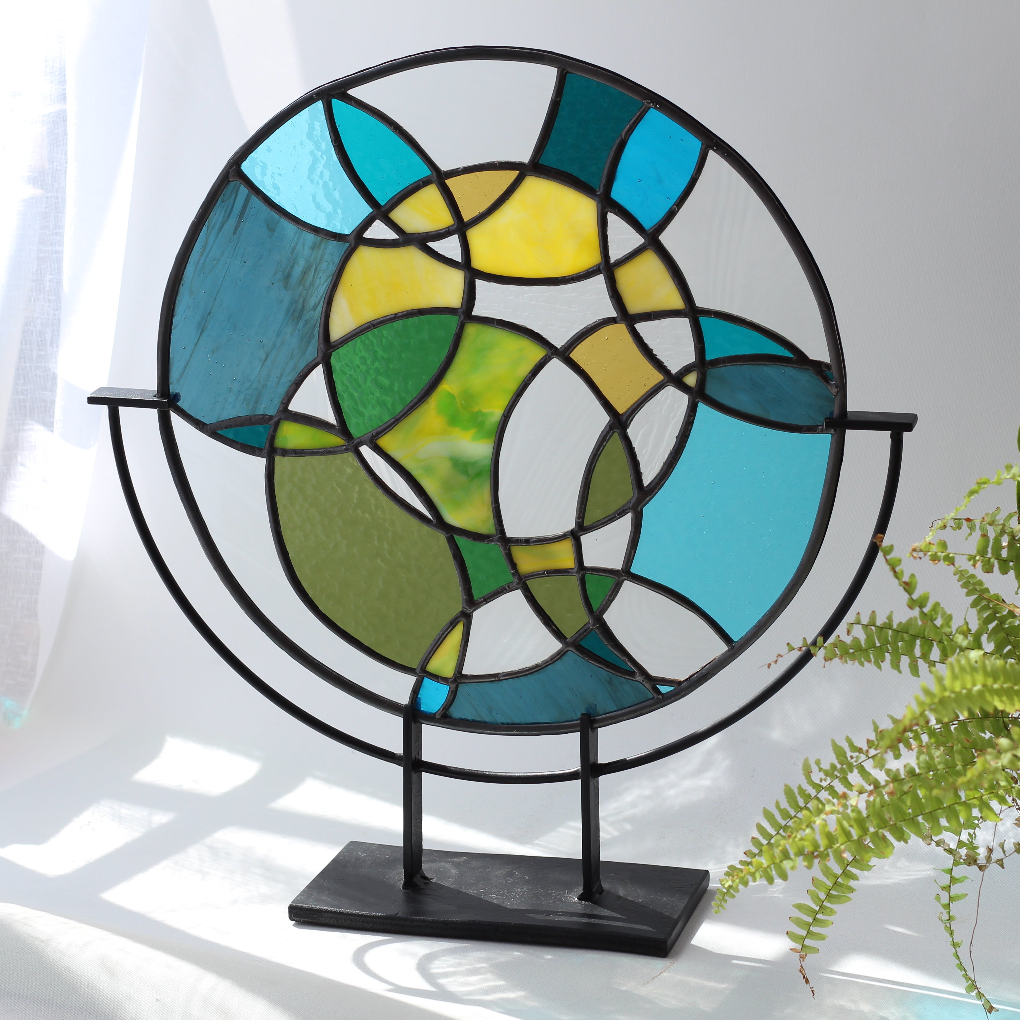 Döngüler Vitray Dekoratif Panel