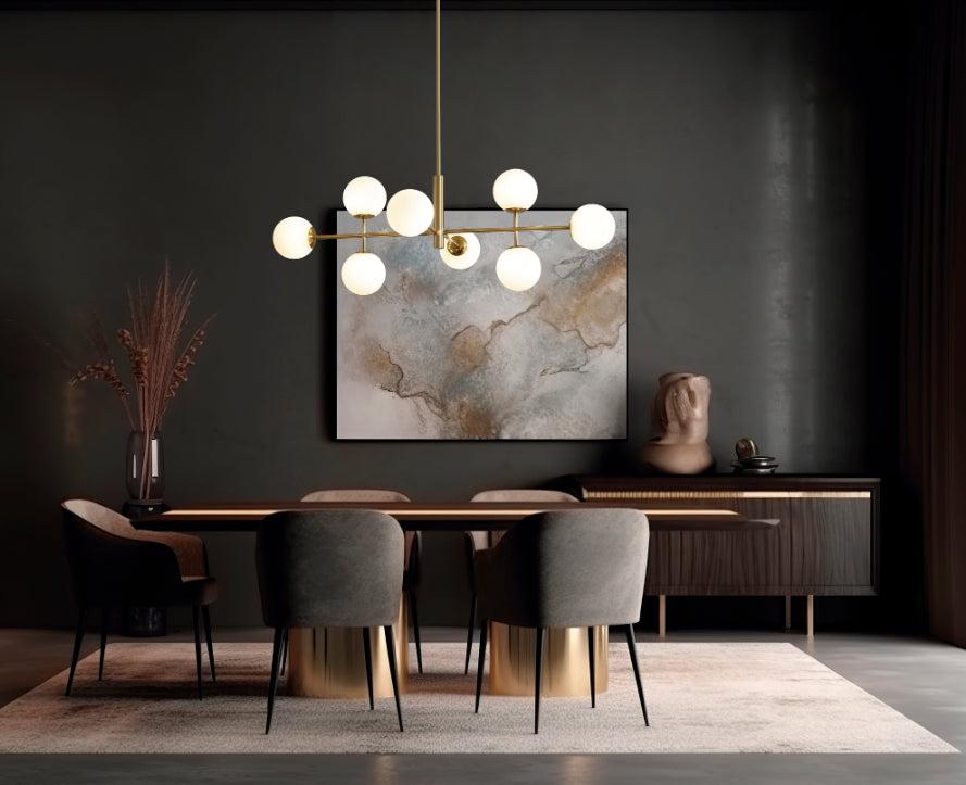 Doris 8li Sarkıt Avize - Antique Gold