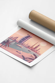Dubai | Şehir Posteri-Poster-ODA.products-30x40-Beyaz-NowShopFun