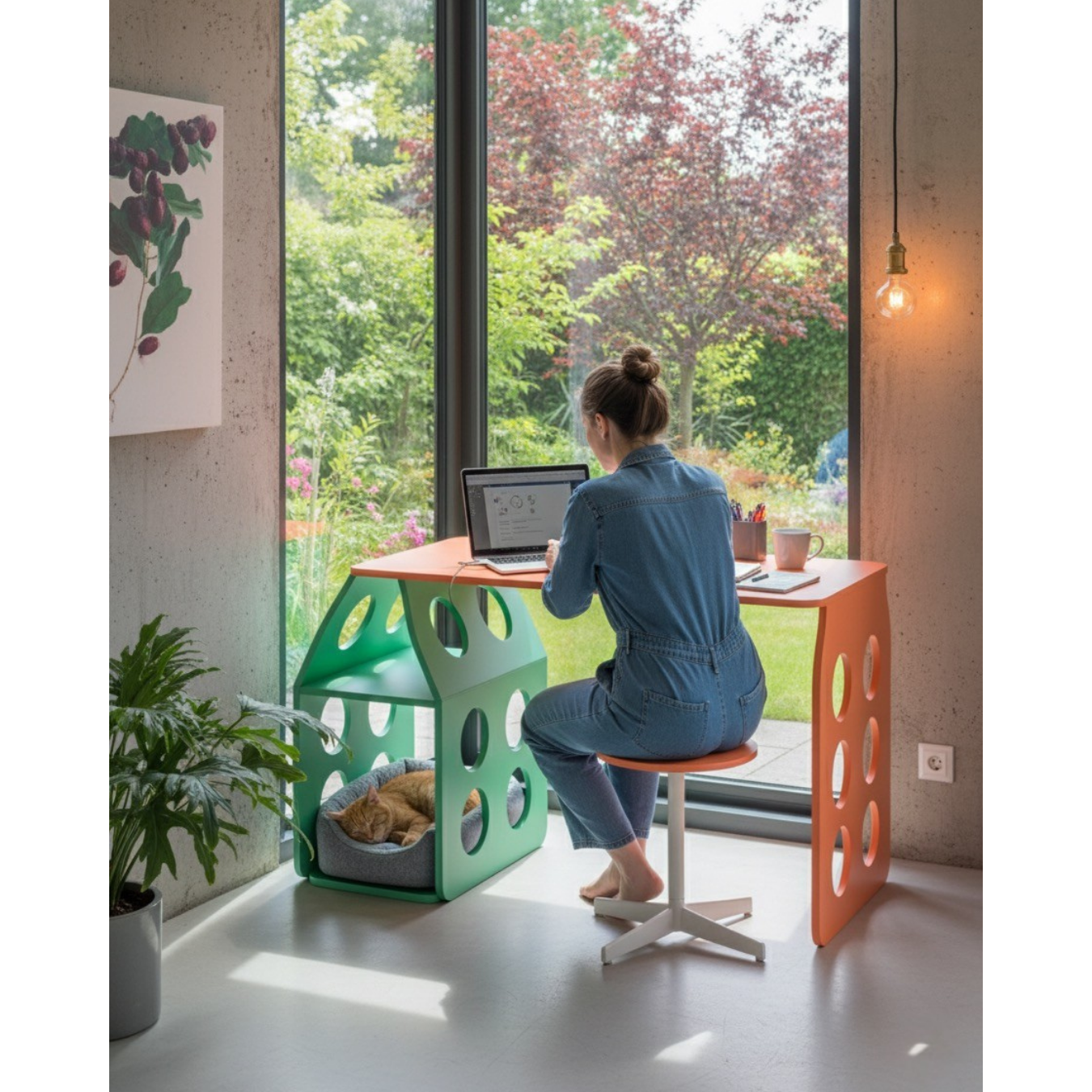 Duet Evcil Hayvan Paylaşımlı Çalışma Masası