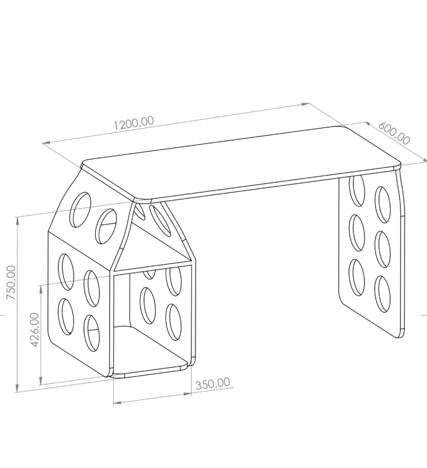 Duet Evcil Hayvan Paylaşımlı Çalışma Masası