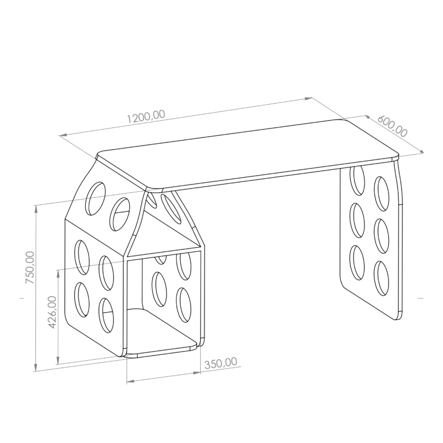 Duet Evcil Hayvan Paylaşımlı Çalışma Masası