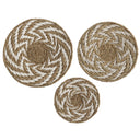 Duvar Dekorasyonu 3 Lü Beyaz Naturel (40-50-60 Cm)