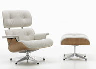 Eames Tekli Koltuk & Puf-Berjer-Innature Home-Mat Siyah Deri-NowShopFun