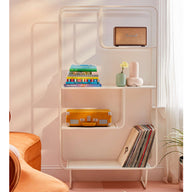 Eddy Beyaz Metal Kitaplık Vitrin-Vitrin-Modabilya-NowShopFun