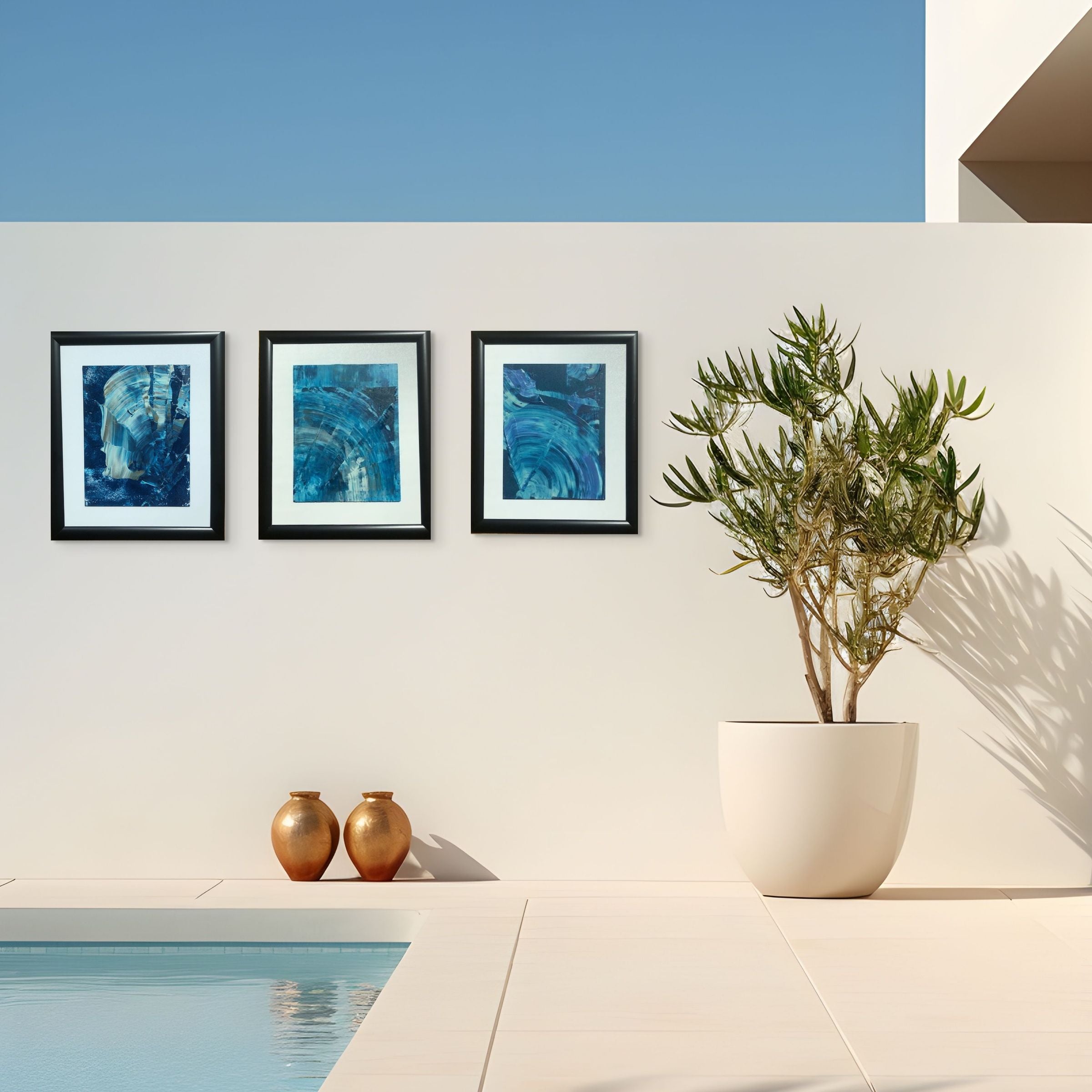 Ege Ruhu 4- Hazır Çerçeveli 25 X 30 Cm Akrilik El Yapımı Tablo