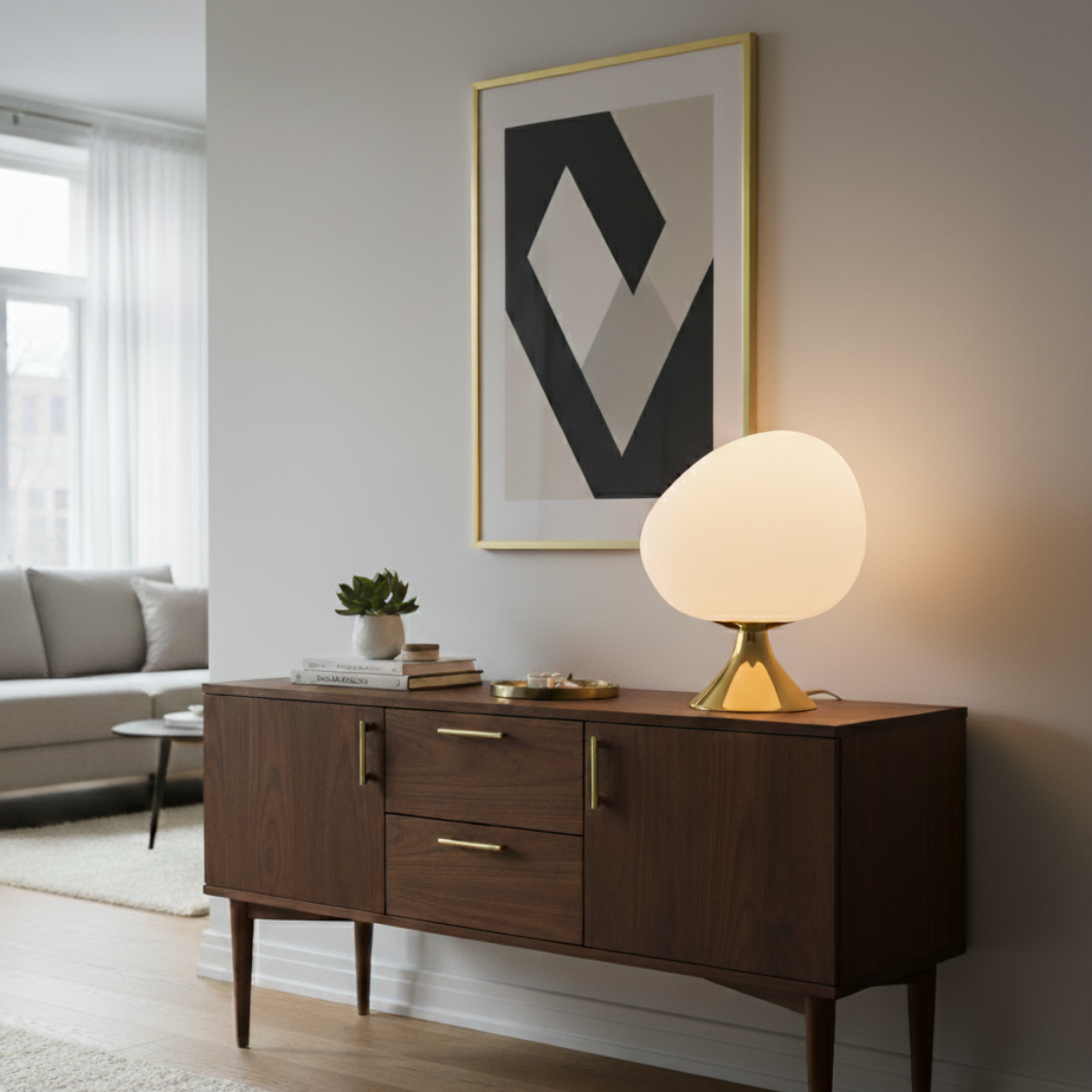 Egg Krom - Pirinç Dekoratif Aydınlatma