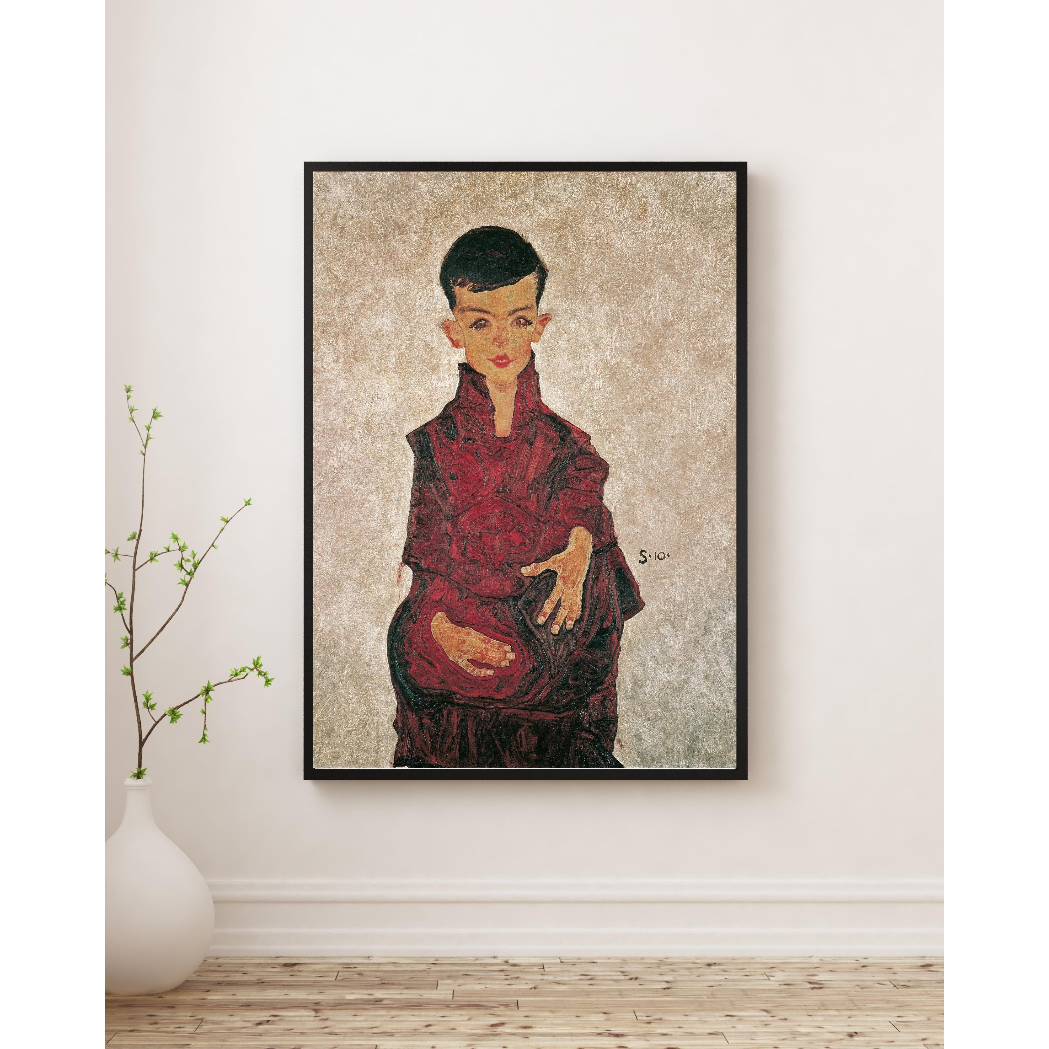 Egon Schiele - ReInerbub Herbert Reiner’in Portresi Fine Art Baskı