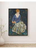 Egon Schiele - Sanatçının Eşi Edith Schiele’Nin Portresi Fine Art Baskı