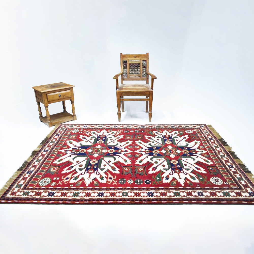 Ejder Motifli El Dokuma Kars Halısı