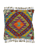 El Dokuma Afgan Kilim Kırlent Kılıfı