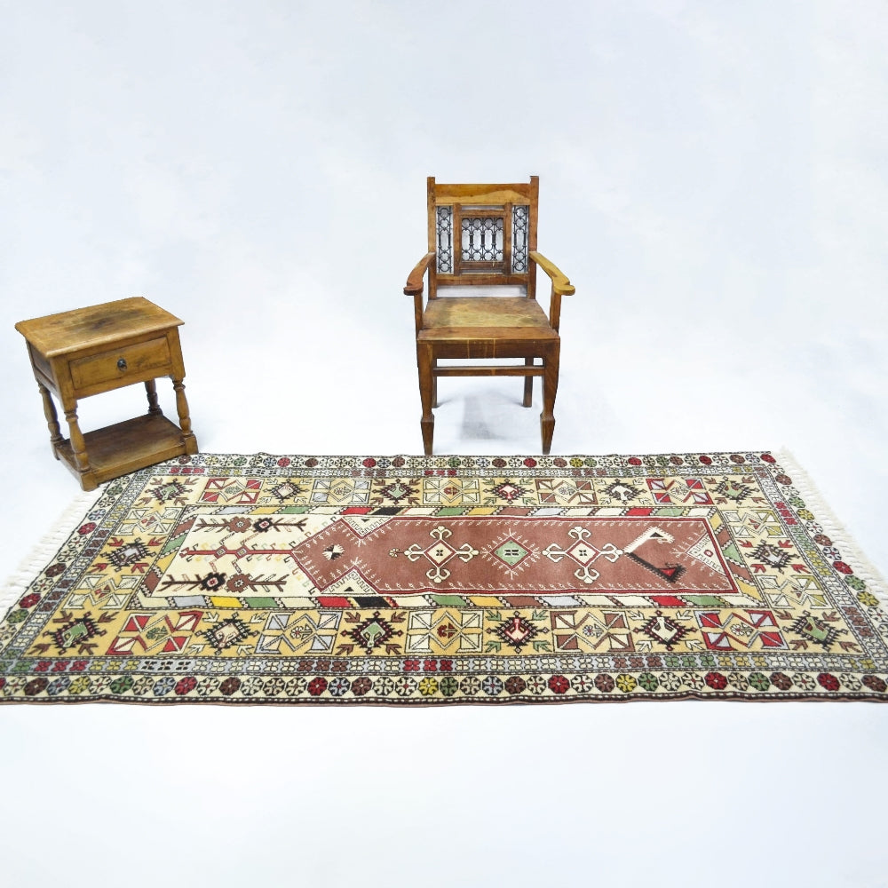 El Dokuma Bozalan Milas Halısı