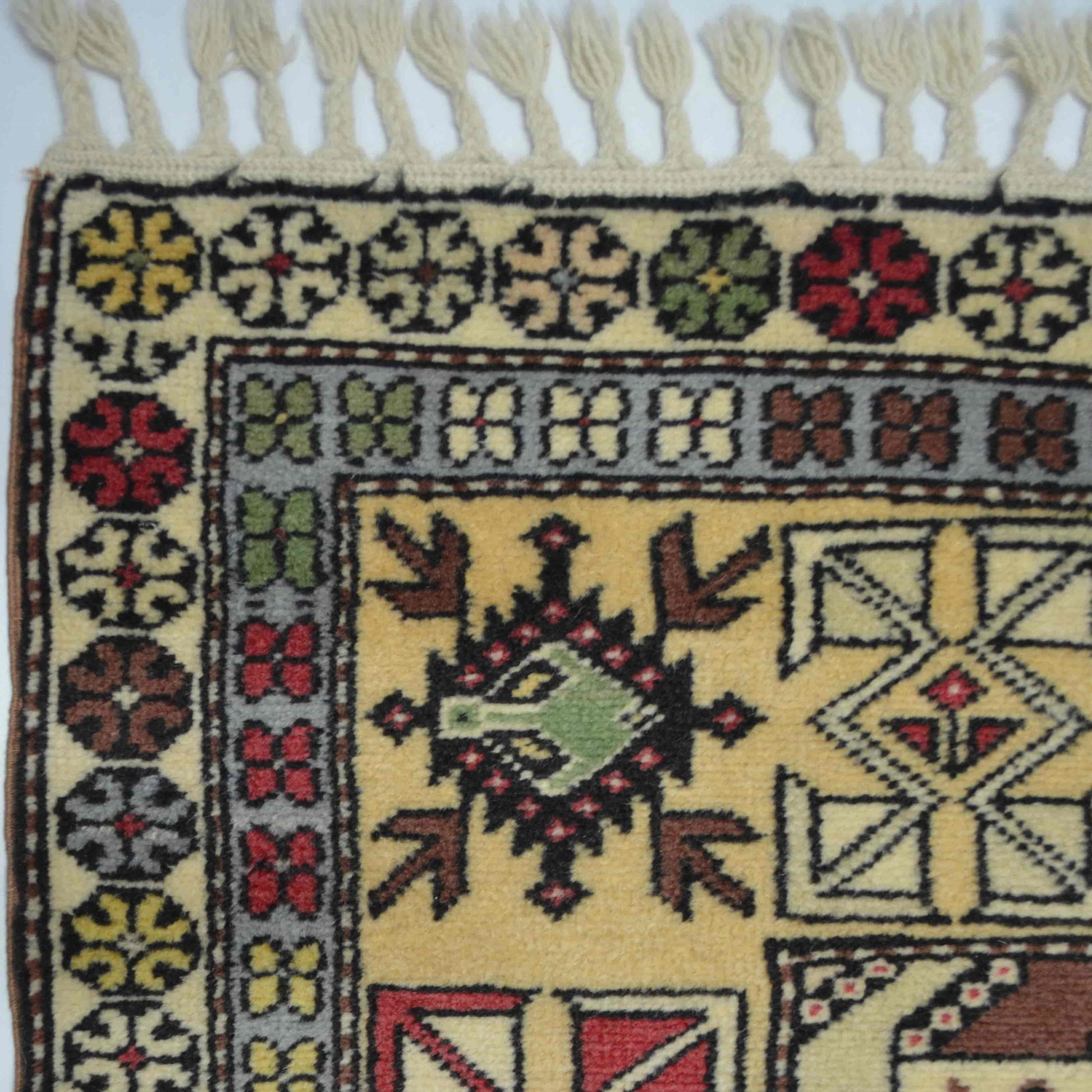 El Dokuma Bozalan Milas Halısı