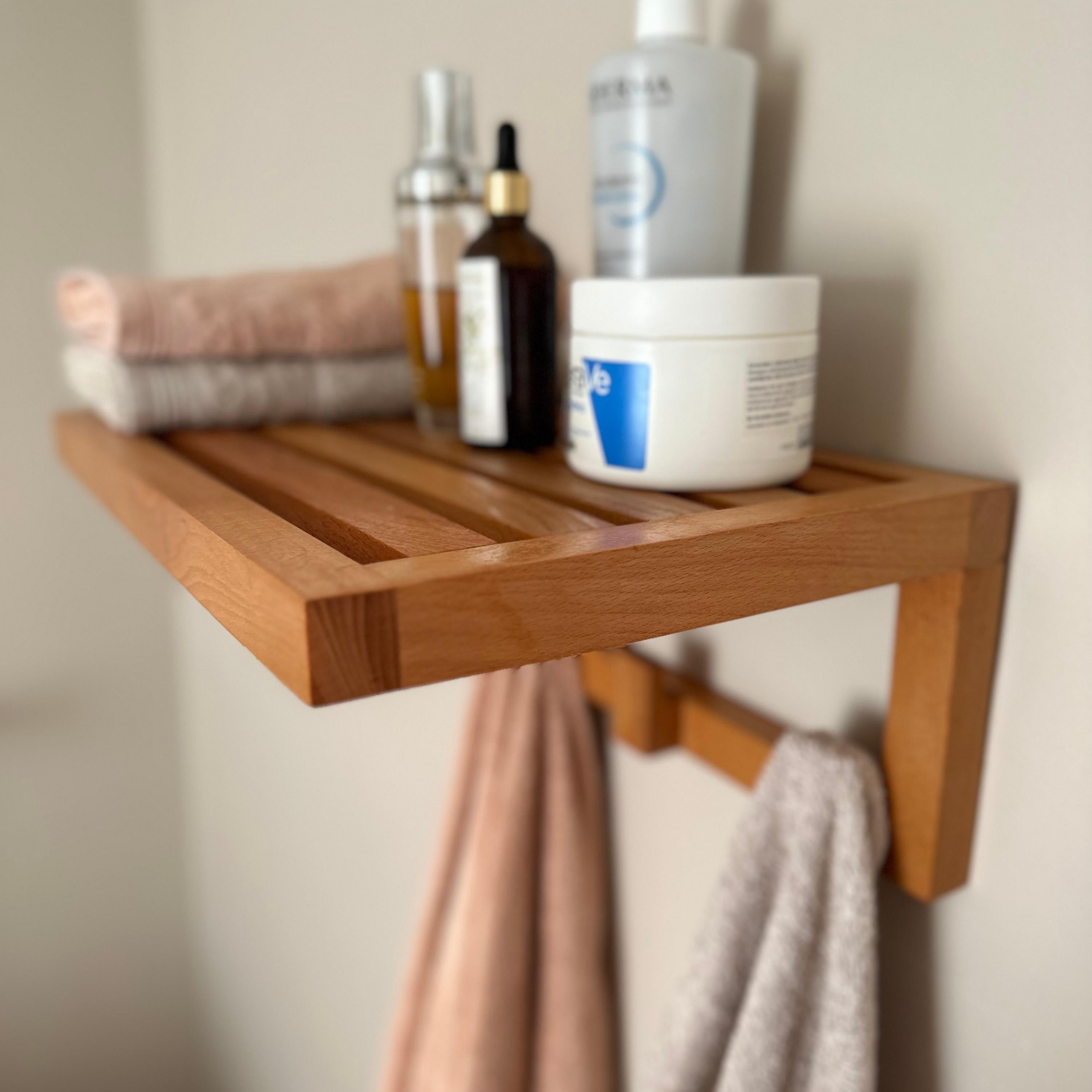 El Yapımı Çok Amaçlı Ahşap Raf Ve Askı