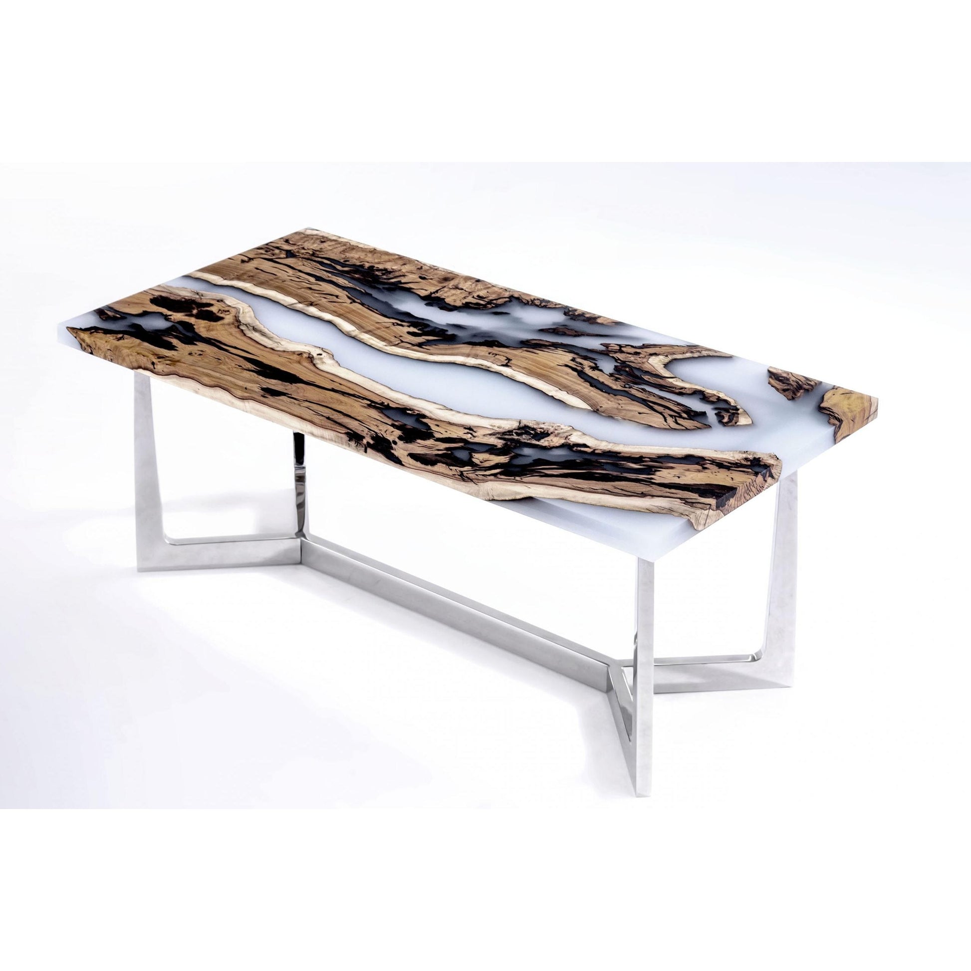 El Yapımı Duman Epoksi Yemek & Toplantı Masası