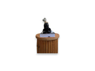 El Yapımı Kahverengi Kalp Desenli Heykel-Heykel-Irmak Artworks-NowShopFun
