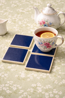 El Yapımı Mavi Seramik Bardak Altlığı Seti - British Tableware Collection