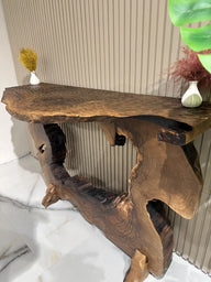 El Yapımı Tek Parça Ağaç Gövdesi Tasarımı Ceviz Dresuar-Dresuar-Innature Home-NowShopFun