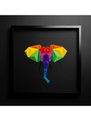 Elephant - Black / Multicolor Tablo
