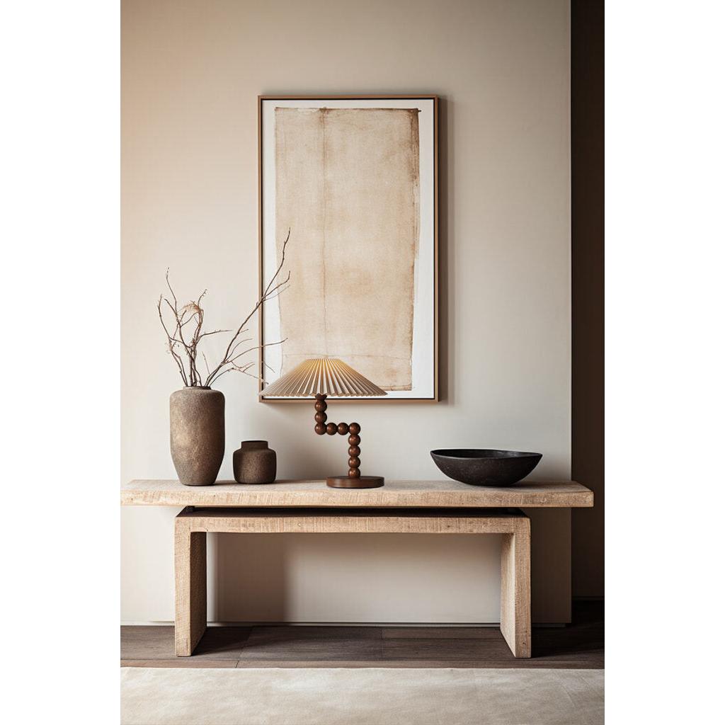 Eliot Masif Ahşap Abajur