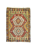 Elnara Geometrik Tasarımlı Yün Kilim 102X145 Cm