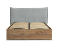 Elora Base - Dokulu Kumaş, Bazalı Karyola-Karyola-Innature Home-Açık Bej-160x200-NowShopFun