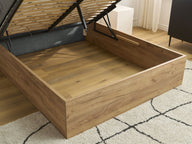 Elora Base - Dokulu Kumaş, Bazalı Karyola-Karyola-Innature Home-Açık Bej-160x200-NowShopFun