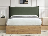 Elora Base - Dokulu Kumaş, Bazalı Karyola-Karyola-Innature Home-Açık Bej-160x200-NowShopFun
