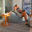 Enn Pouf Medium - Bodrum Mavisi