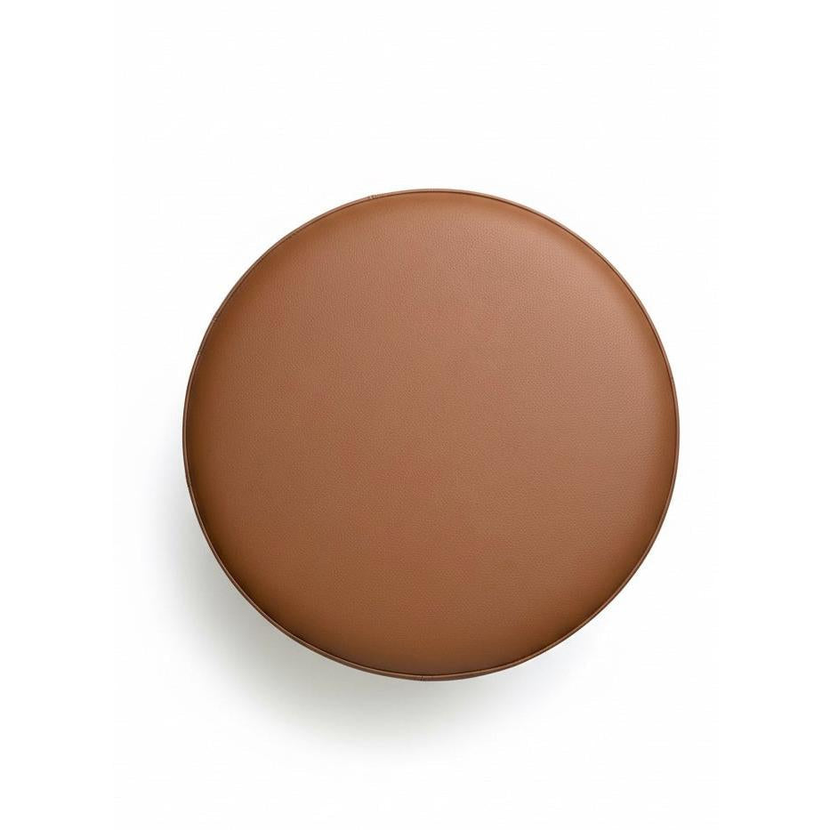 Eres %100 Deri Ahşap Ayaklı Puf