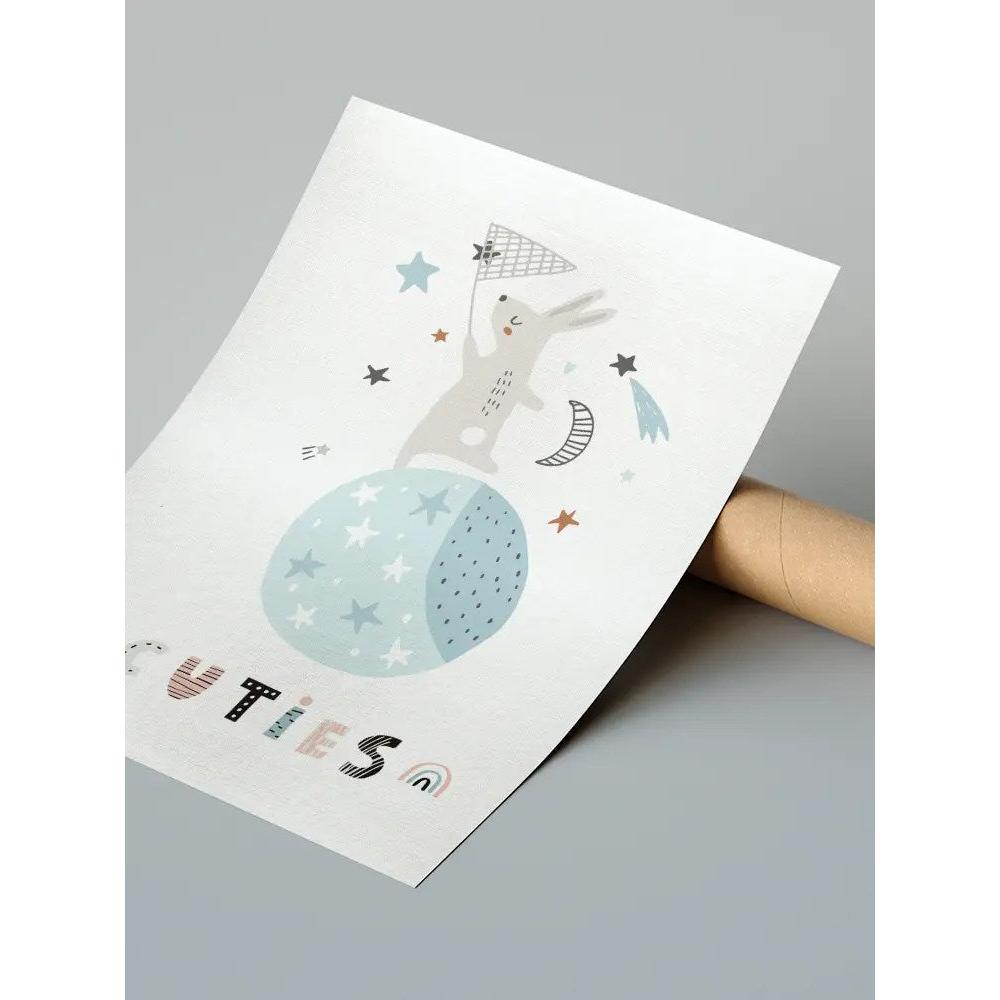 Erkek Tavşan Çerçeveli Poster