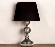 Eskitme Metal Venedik Tarzı Abajur-Abajur-Moena Studio-Siyah-NowShopFun