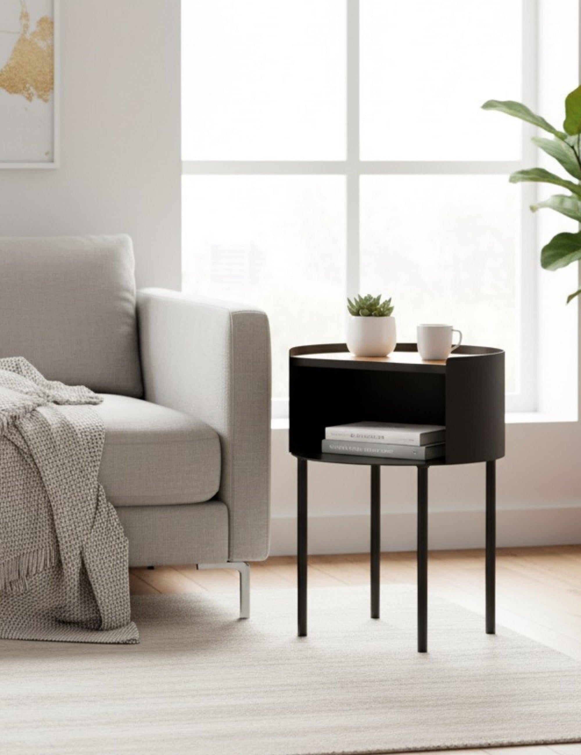 Espen Yan Sehpa & Komodin - Siyah