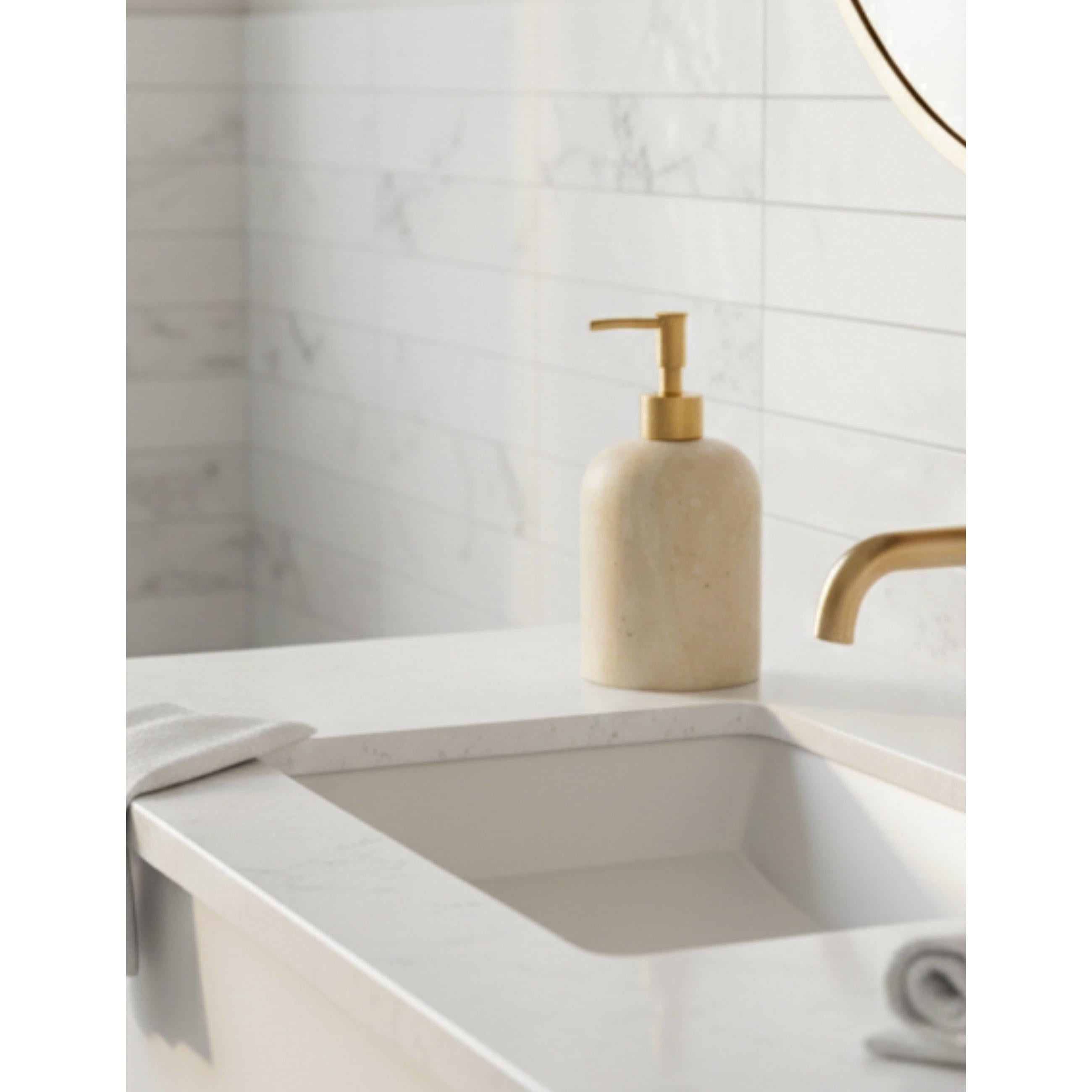 Etern Traverten Sıvı Sabunluk - Mat Gold