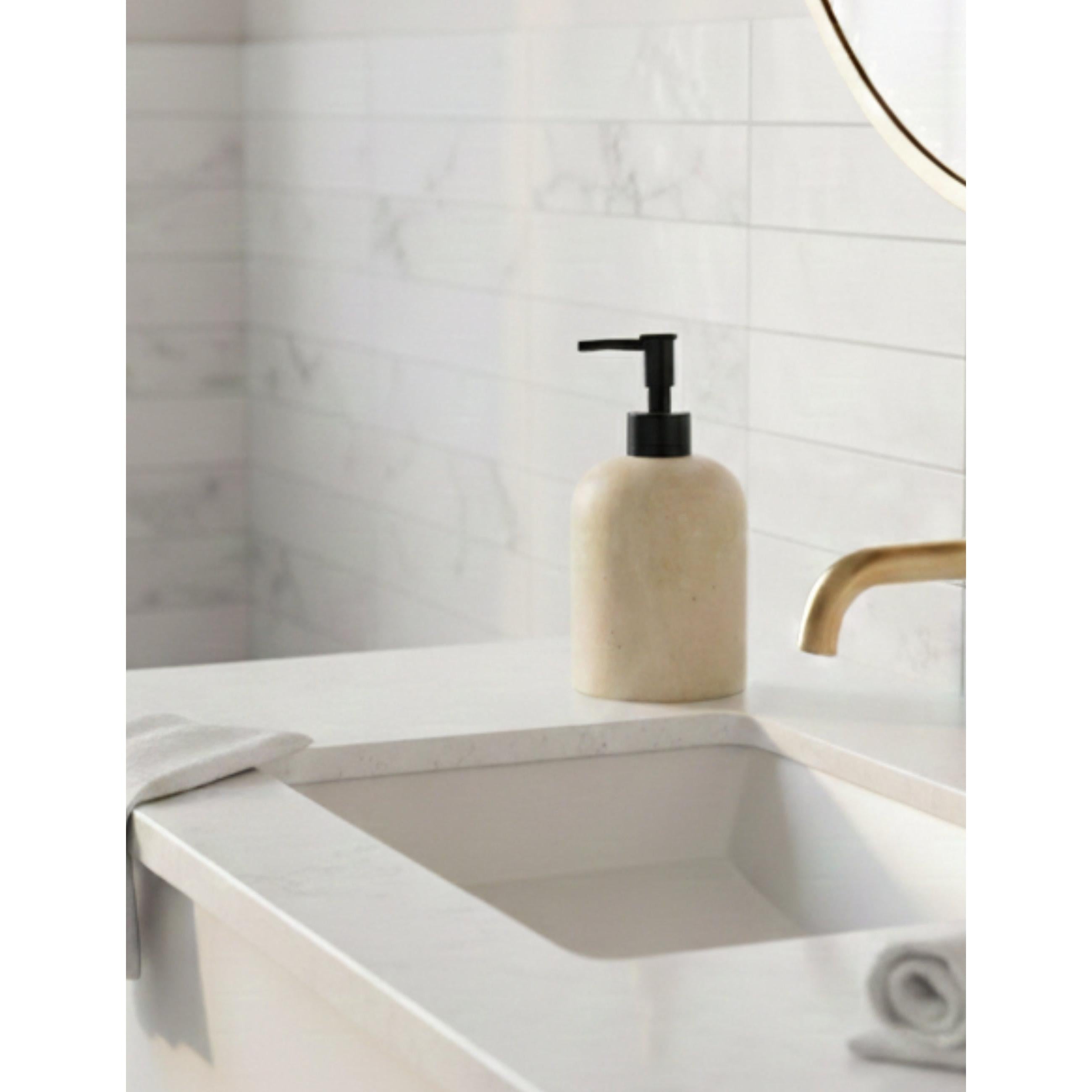 Etern Traverten Sıvı Sabunluk - Siyah