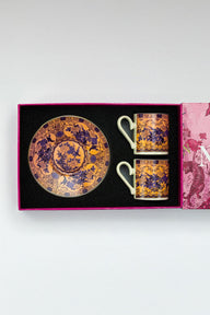 Eternal Lilac Rose Kahve Fincanı (2'li Set)-Kahve Fincanı-Noccaso-NowShopFun