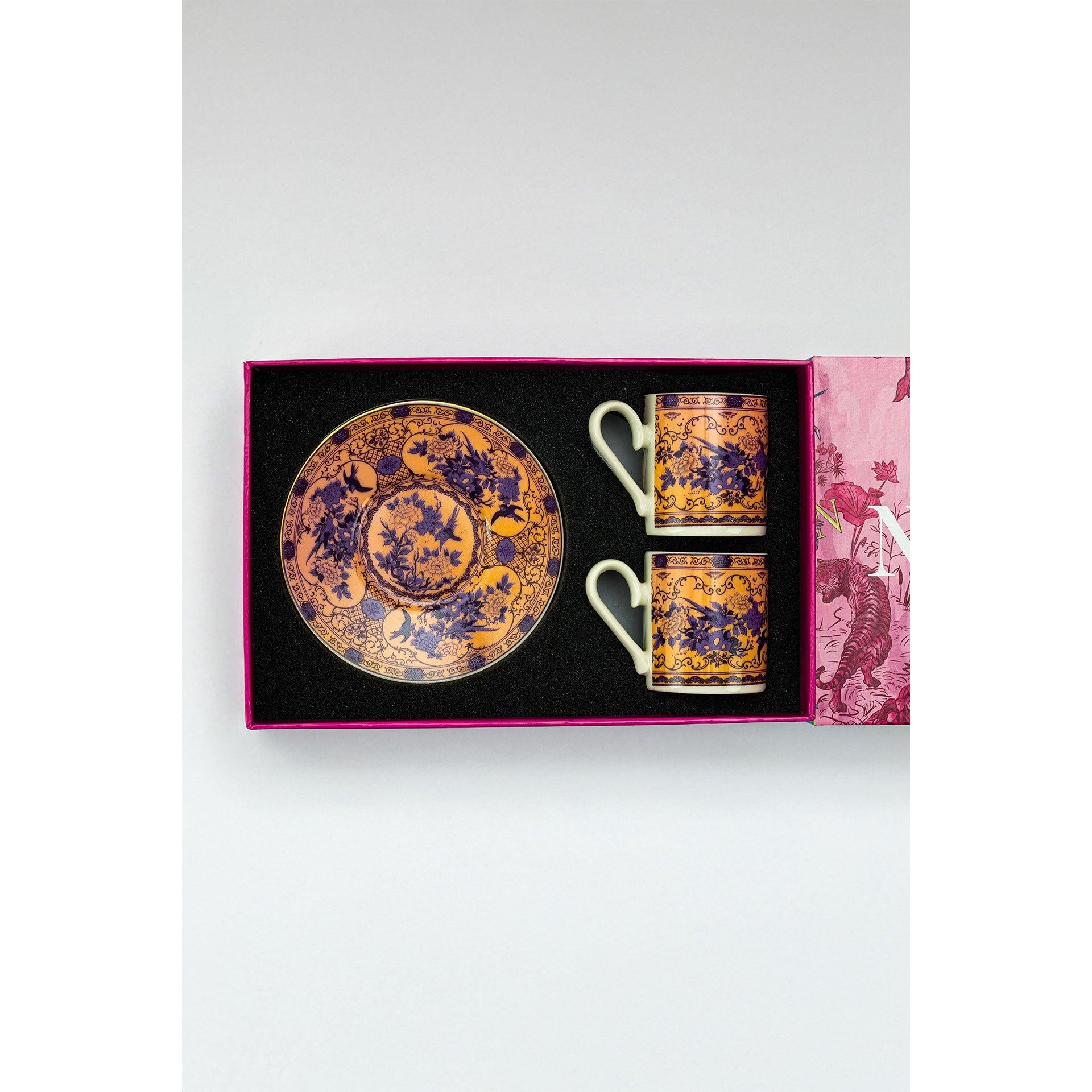 Eternal Lilac Rose Kahve Fincanı (2'li Set)