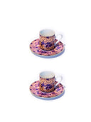 Eternal Lilac Rose Kahve Fincanı (2'li Set)