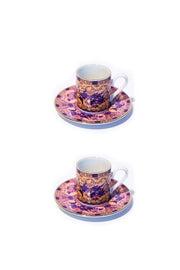 Eternal Lilac Rose Kahve Fincanı (2'li Set)