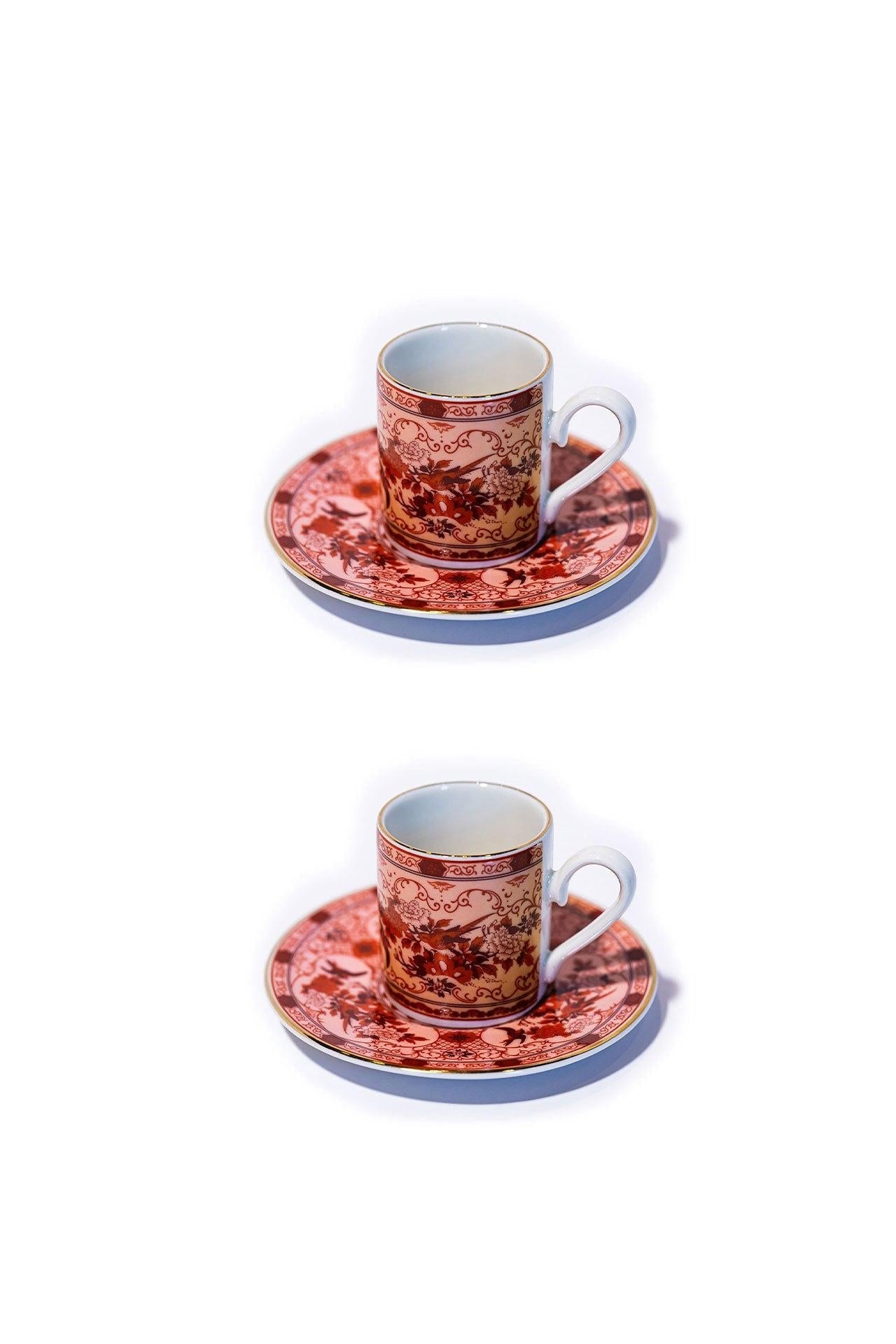 Eternal Warm Coral Kahve Fincanı (2'li Set)