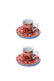 Eternal Warm Coral Kahve Fincanı (2'li Set)