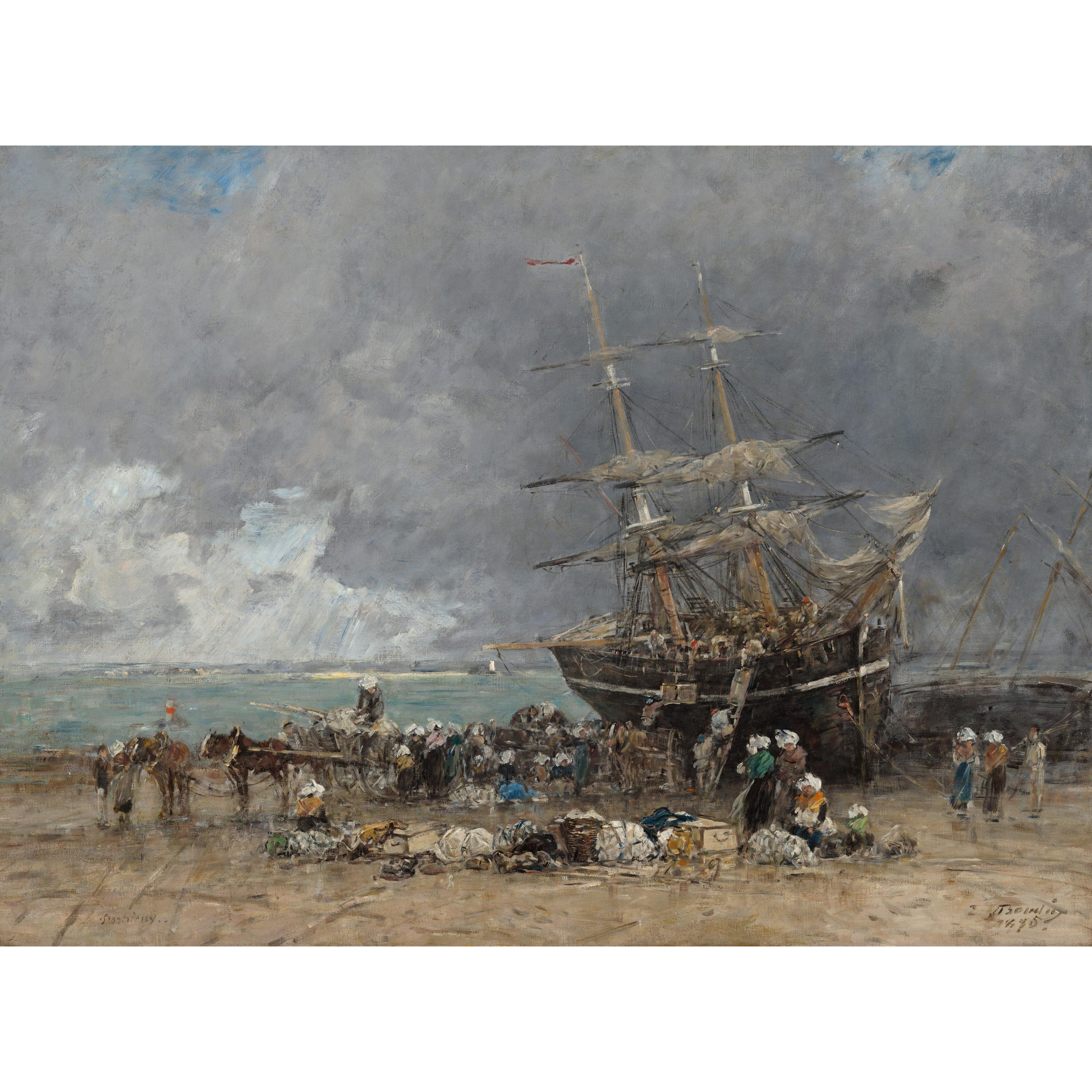 Eugène BoudIn - Terre-Neuvier’in Dönüşü Fine Art Baskı